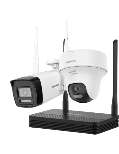 4mp H 265 One Bullet + One Turret Wifi Nvs Kit