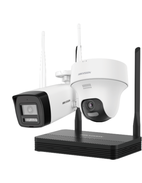 4mp H 265 One Bullet + One Turret Wifi Nvs Kit