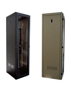 Rack 40u 19  660mm Con Laterales C- Pta Delant  Armado Negro