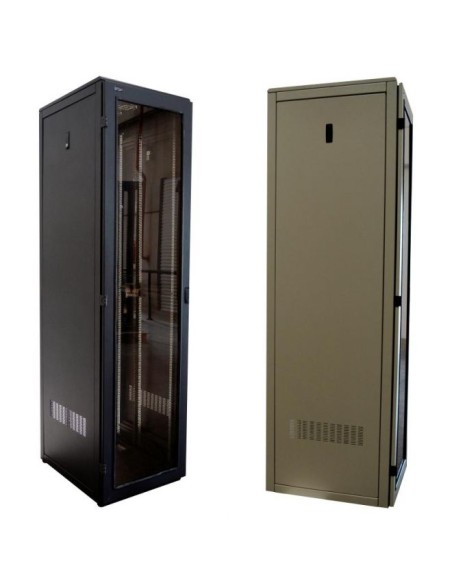 Rack 40u 19  660mm Con Laterales C- Pta Delant  Armado Negro