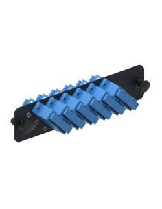 Adapter Plate  12f  6 Sc Duplex Adapters  Singlemode  Blue