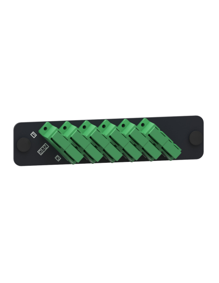 Adapter Plate Monomodo 6 Sc/apc Duplex  Verde