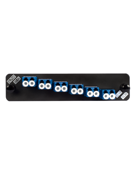 Adapter Plate  12f  6 Lc Duplex (12 F.o.) Monomodo Azul