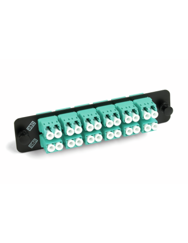 Adapter Plate 12 Lc Duplex -24 F O - Multimodo Aqua Om3 - Om4