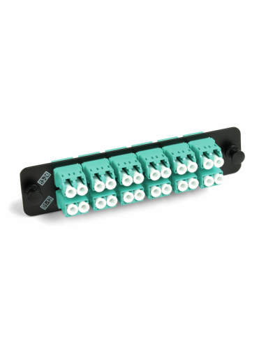 Adapter Plate  24f  12 Lc Duplex (24 F.o.) Multimodo Aqua Om3 / Om4