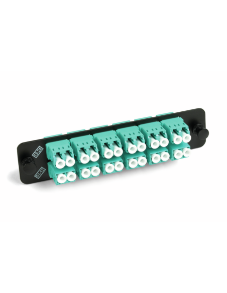 Adapter Plate  24f  12 Lc Duplex (24 F.o.) Multimodo Aqua Om3 / Om4