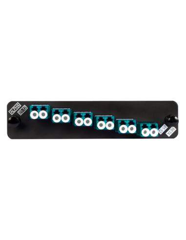 Adapter Plate  12f  6 Lc Duplex (12 F.o.) Multimodo Aqua Om3 / Om4