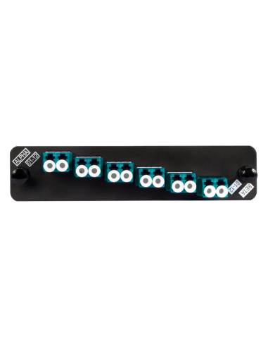 Adapter Plate 6 Lc Duplex -12 F O - Multimodo Aqua Om3 - Om4