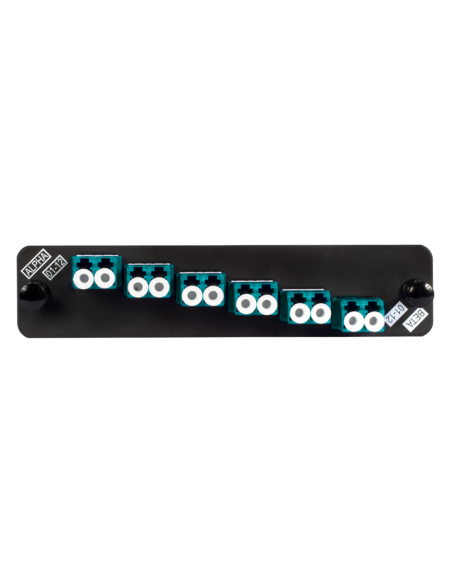 Adapter Plate  12f  6 Lc Duplex (12 F.o.) Multimodo Aqua Om3 / Om4