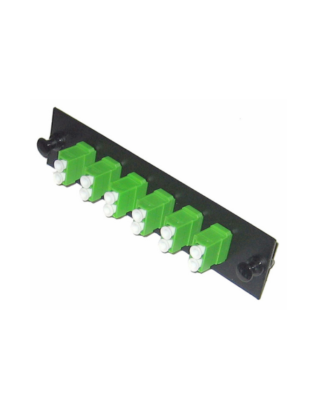 Adapter Plate  12f  6 Lc Duplex Adapters  Singlemode  Green