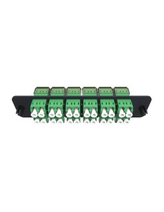 Adapter Plate  24f  12 Lc Duplex Adapters  Singlemode  Green