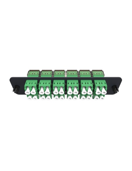 Adapter Plate  24f  12 Lc Duplex Adapters  Singlemode  Green