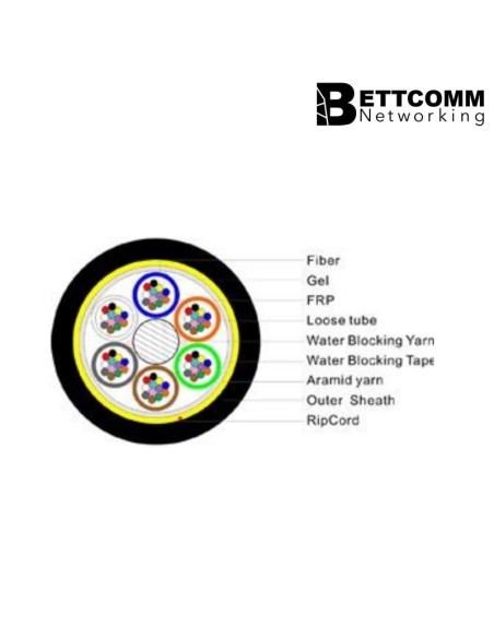 Adss 12fo Outdoor  P-vanos 80m  G652d  -bobina 4km-