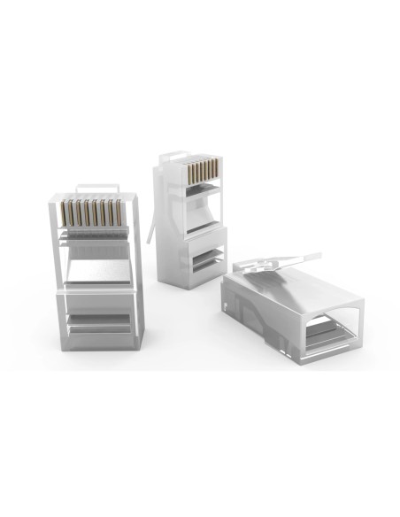 Plug - Conector Macho Cat 6 Para Cable Solido