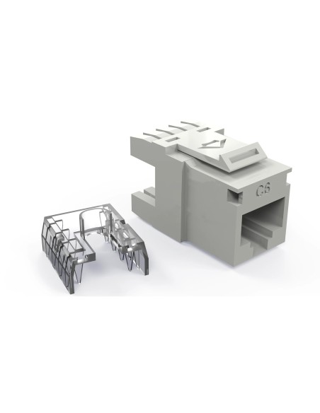 Conector Hembra Multilan Cat.6 T568a/b 90/180 - Blanco