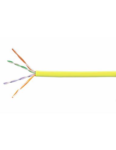 Cable 4 Utp Cat 5 Enhanced 24awg - Amarillo - -x1000 Ft-