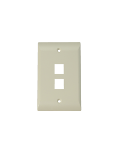 Faceplate 2 Ports Economico - Beige
