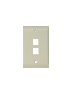 Wall Plate 2 Ports 110 Economico - Beige