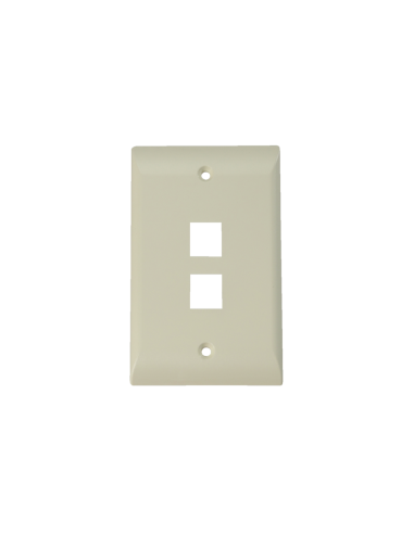 Faceplate 2 Ports Economico - Beige