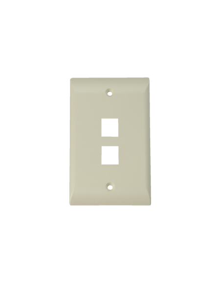 Faceplate 2 Ports Economico - Beige