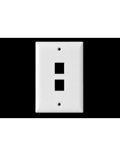 Faceplate 2 Ports Economico - Blanco