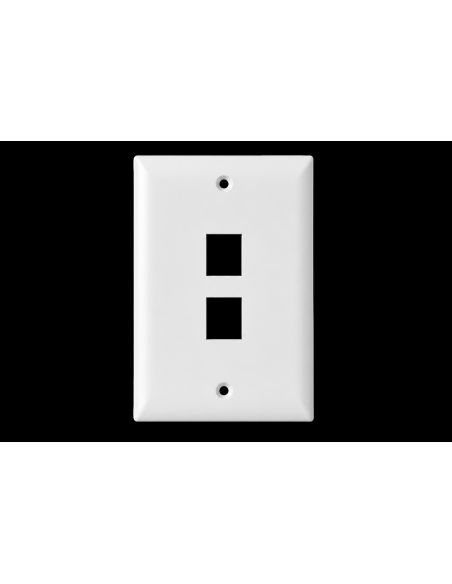 Faceplate 2 Ports Economico - Blanco