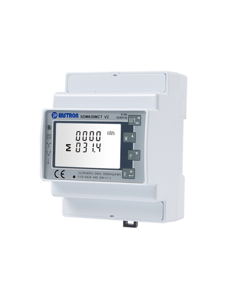 Medidor Inteligente De Energia De Red  Para Inversores Growatt Trifasicos  Censado De Corrientes Mediante 3 Cts -incluidos-