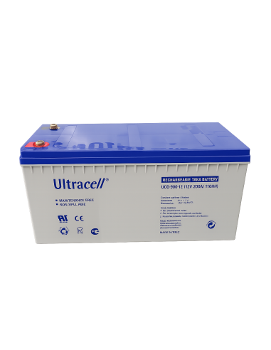 Bateria Ultracell Gel 12v 200ah Ciclo Profundo