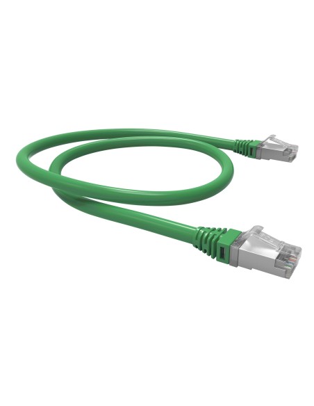 Patch Cord F/utp Gigalan Green Cat.6a - Lszh - T568a/b - 0.5m - Gris (blindado)