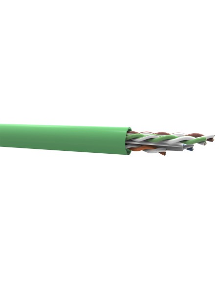 Cable U/utp Cat.6 Gigalan Green 23awgx4p Lszh-3 Cz Rib