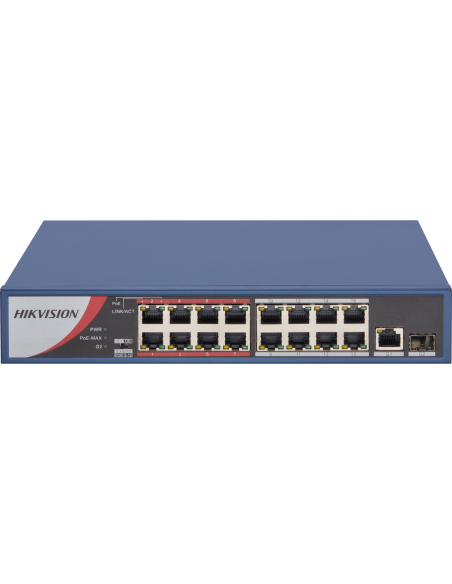 16 Port Fast Ethernet Unmanaged Poe Switch