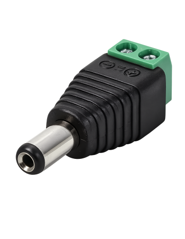 Ficha Jack Conector Para Alimentacion Macho - Marca Net Quality