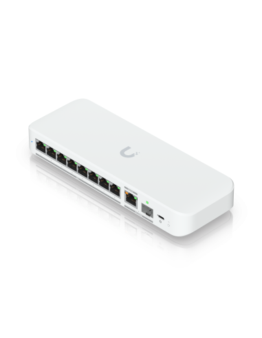 Flexible  8-port 2 5 Gbe Switch With A 10 Gbe Rj45-sfp+ Combination Uplink Port That Can Be Powered With A Usb-c Or Poe+ Adap